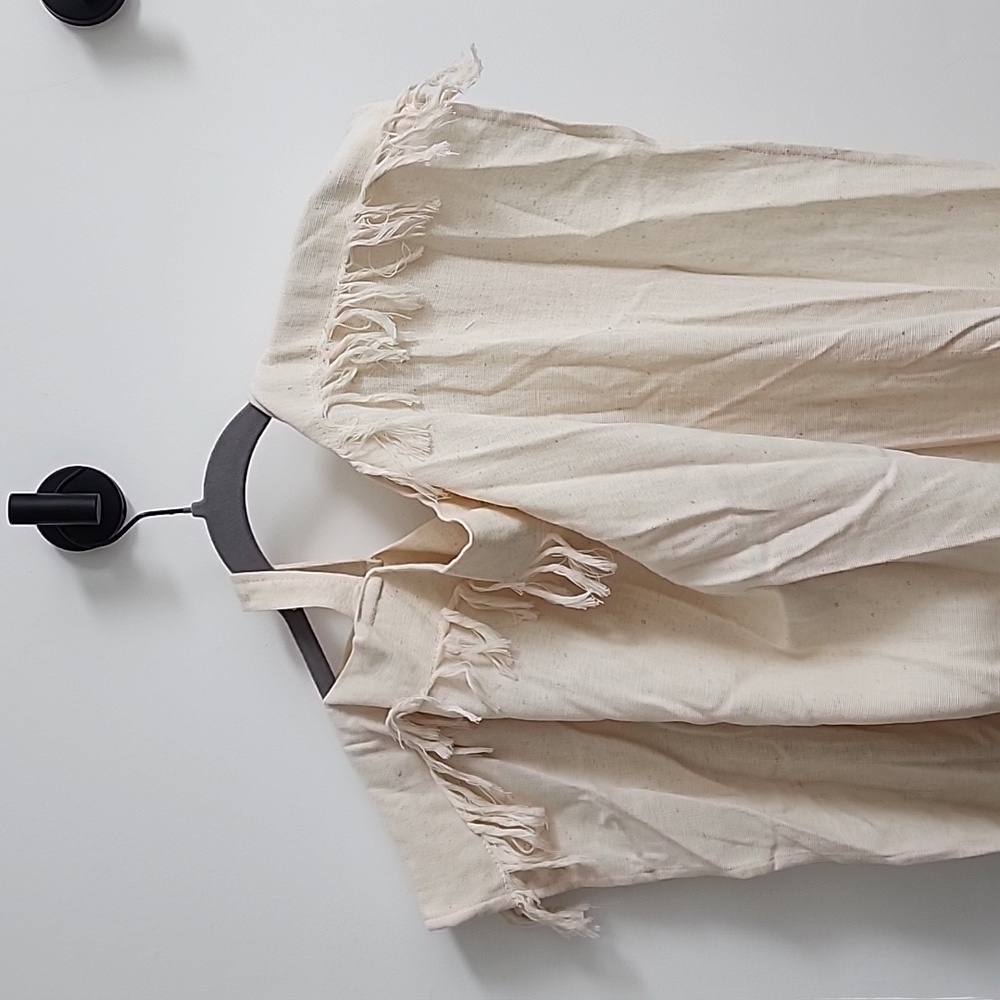 Natural Rough NWT dress, natural linen, one size fits all